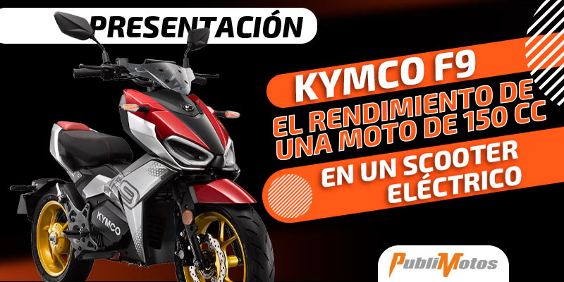 Kymco F9, el rendimiento de una moto de 150 cc en un scooter eléctrico