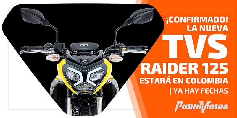 ¡Confirmado! La nueva TVS Raider 125 estará en Colombia | Ya hay fechas