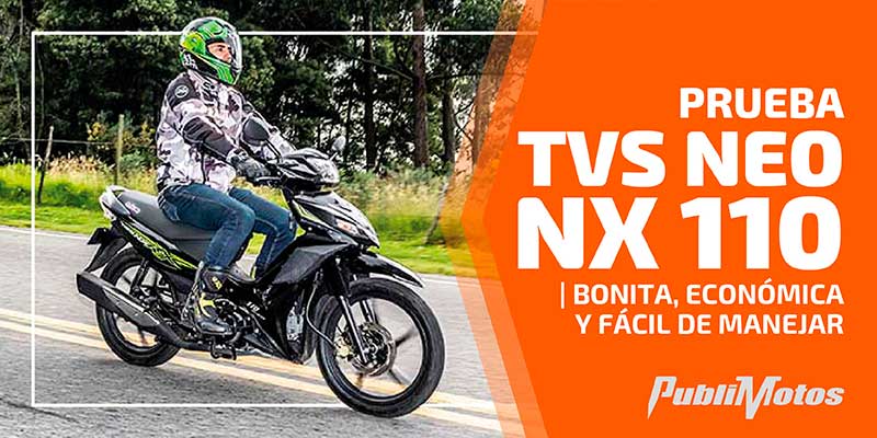 Prueba TVS Neo NX 110 | Bonita, económica y fácil de manejar