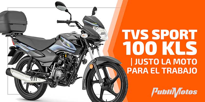TVS Sport 100 KLS | Justo la moto para el trabajo