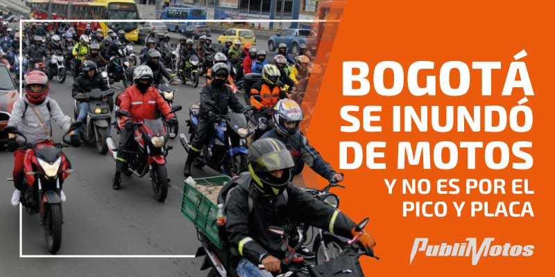 Bogotá se inundó de motos y no es por el pico y placa