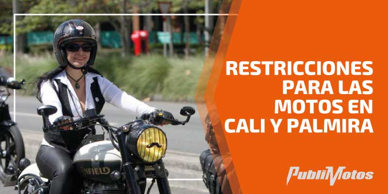 Restricciones para las motos en Cali y Palmira