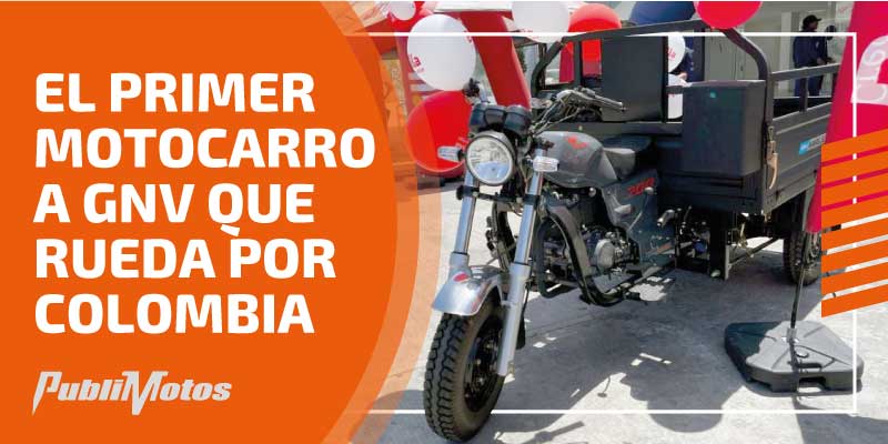 El primer motocarro a GNV que rueda por Colombia