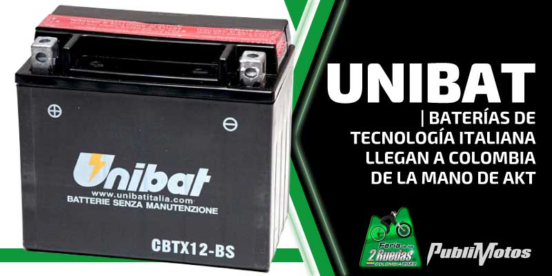 Unibat | Baterías de tecnología italiana llegan a Colombia de la mano de AKT 