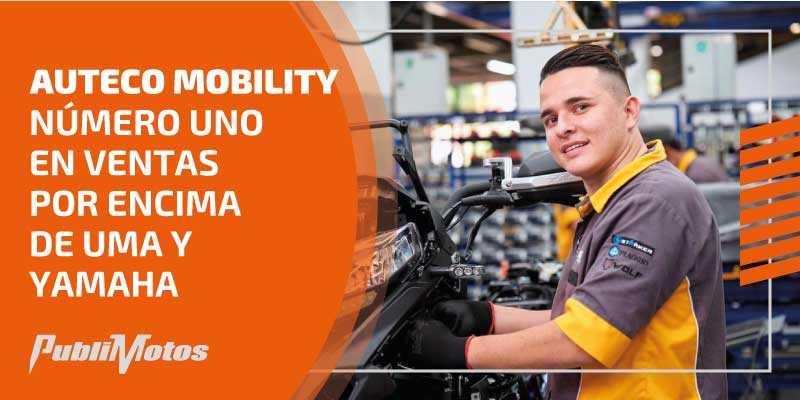 Auteco Mobility, número uno en ventas por encima de UMA y Yamaha 