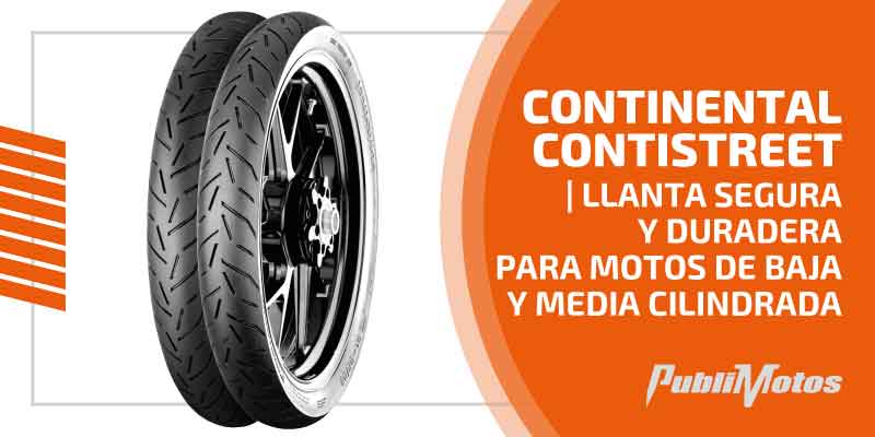 Continental ContiStreet | Llanta segura y duradera para motos de baja y media cilindrada