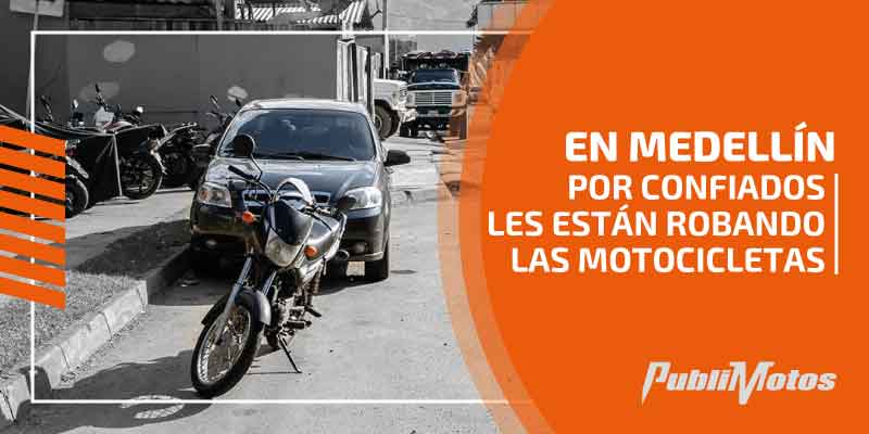 En Medellín | Por confiados les están robando las motocicletas