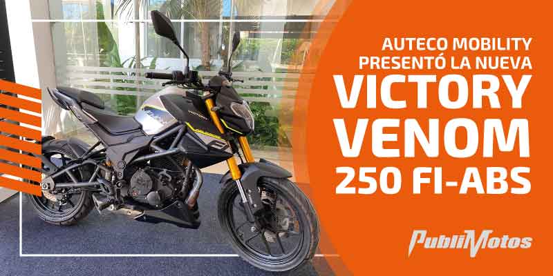 Auteco Mobility presentó la nueva Victory Venom 250 FI-ABS